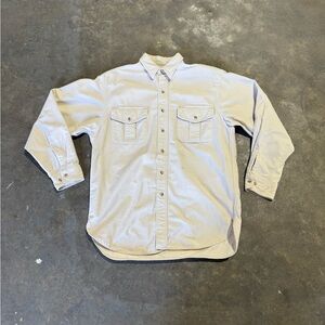 Eddie Bauer Men's Beige Button-Down Shirt